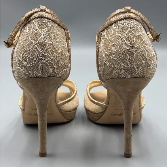 Jimmy Choo laced pattern D’Orsay high heels - size 37 - Picture 4 of 16